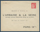 FRANCE : ENTIER POSTAL Neuf 50c Type Paix. EPTSC . " L'URBAINE ET LA SEINE" . TB . Mod 102 Bis RR - Buste Ristampe (ante 1955)