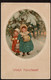 Carte Illustrée - Vrolyk Kerstfeest ! - Médaillon - Fillettes Dans La Neige  - Style Pauli Ebner - Voir Scans - 1900-1949