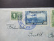 Costa Rica 1937 Air Mail Correo Aereo / UPU Luftpost Beleg Nach Hamburg Mit Blauem Stempel - Costa Rica