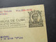 Kuba / Cuba Ganzsache 1932 Tarjeta Postal UPU Via New York Nach Hamburg (Schiffspost) - Cartas & Documentos