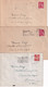 SAAR / SARRE - 1949/1952 - OMEC - 3 ENVELOPPES De SAARBRÜCKEN Avec MECA DIFFERENTES => COLMAR - Storia Postale