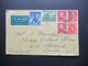 Australien 1947 Air Mail Luftpost Nach London Mit Violettem Ank. Stempel Army Base.... - Lettres & Documents