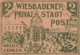 Allemagne Hesse Vers 1895. Entier De Poste Privée, Wiesbaden. Hôtel Kaiserhof, Augusta Victoria-Bad, Jugendstil RRR - Termalismo