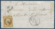 France Fragment Lettre Napoléon N°9 2e (choix) Obl Pc 2987 + Cursive De St Août (indice 17) Pour Ardentes St Vincent - 1852 Luis-Napoléon