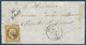 France Fragment Lettre Napoléon N°9 2e (choix) Obl Pc 2987 + Cursive De St Août (indice 17) Pour Ardentes St Vincent - 1852 Louis-Napoleon