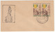 Pair, French India FDC Cover 1953, Premier Jour / Day, Centenery Militaria,  Medal, Medaille, Medellion, Militaire - Storia Postale