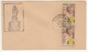 Pair, French India FDC Cover 1953, Premier Jour / Day, Centenery Militaria,  Medal, Medaille, Medellion Militaire - Brieven En Documenten