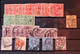 Great Britain Angleterre - 6 Classification Cards With Some Interresting Values Of Old Stamps Used - Collections