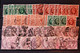 Great Britain Angleterre - 6 Classification Cards With Some Interresting Values Of Old Stamps Used - Collections