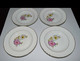 Delcampe - 6 BELLES ASSIETTES Demi Creuses MOULIN DES LOUPS Déco Fleurs Bordure Dorée COLLECTION Déco Table Vitrine XXe - Orchies/Moulin Des Loups (FRA)