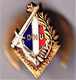 BF/ONU/ Corée. Bataillon Français De L'ONU En Corée. émail Grand Feu. P.AB. Insigne De Boutonnière, à Lune.( - Armée De Terre