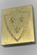 Delcampe - BELLE PLAQUE MATRICE IMPRIMERIE LAITON DOUBLE FACE CHIEN CHAT & BALLE & ECUSSON - Seals