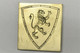 BELLE PLAQUE MATRICE IMPRIMERIE LAITON BLASON LION PEUGEOT 1955 Collection - Timbri