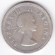 Afrique Du Sud,  2 Shillings 1957 Elizabeth II, En Argent , KM# 50 - Afrique Du Sud