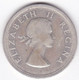 Afrique Du Sud , 2 1/2 Shillings 1957 Elizabeth II, En Argent , KM# 51 - Afrique Du Sud