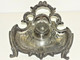 Delcampe - ANCIEN ENCRIER STYLE LOUIS XVI Régule Argenté Avec Son Godet Déco Bureau XXe - Inkwells