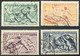 YT 859 A 862 (°) Oblitérés 1949 Bas Reliefs Série Des 4 Saisons (côte 12,25 Euros) France – Fokr0 - Gebraucht