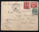 Lettre Bureau Français En Chine De 1908 Avec N°75 Et 76 X2 Obl Shang-Hai/Chine + Service à La Mer Et Voie De Sibérie RR - Covers & Documents