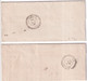 1867/1868 - SEINE ET OISE - 2 LETTRES (TARIF LOCAL + NORMAL) De NEAUPHLE LE CHATEAU GC 2616 => VILLEPREUX T22 AU DOS ! - 1849-1876: Klassik