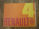 Revue ( Prospectus ) Renault R 4 ... Années 60 - Auto