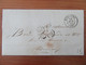 France - CàD + Taxe 25 + Cachet De Cire Intact Sur Lettre Entre Pauillac Et Bordeaux - 1851 - 1849-1876: Classic Period