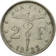Monnaie, Belgique, 2 Francs, 2 Frank, 1923, TTB, Nickel, KM:91.1 - 2 Francos