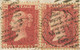 GB 1865 QV 4d Dull Vermilion Pl.7 (JA) + 2x 1d Rose-red Pl.74 (JH) And Pl.93 (JD) To BORDEAUX - Storia Postale