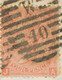 GB 1865 QV 4d Dull Vermilion Pl.7 (JA) + 2x 1d Rose-red Pl.74 (JH) And Pl.93 (JD) To BORDEAUX - Lettres & Documents