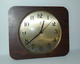 JOLIE PENDULE MURALE JAZ FORMICA MARRON DECO VINTAGE Années 70/80 Fonctionne Collection Déco - Clocks