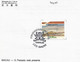 MACAU PRESENTATION SHEET FIRST DAY OBLITERATIONS - PAGELA CARIMBO 1º DIA 1986 400th Anniversary Of Macau (STB7) - Storia Postale