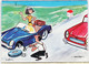 Hu015 Illustrateur Aquarelle Jean BRIAN Humour Automobile -  AUTO STOP  CPM 1960s COMBIER VACANCES 12 - Andere & Zonder Classificatie