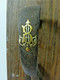 ANCIEN TAMPON BUVARD ARTISANAL AVEC PONTET FUSIL XIX MONOGRAMME EN OR CHASSE - Paper-weights