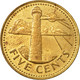Monnaie, Barbados, 5 Cents, 1973, Franklin Mint, TTB, Laiton, KM:11 - Barbados (Barbuda)