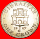 * KEY (1967-1970): GIBRALTAR ★ CROWN 1967! LOW START ★ NO RESERVE! - Gibraltar