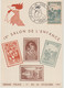 France Carte 1951 Salon De L'enfance - Gedenkstempel