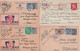 1944/1945 - BELGIQUE - 6 CARTES ENTIERS Dont PUBLIBEL (GARAGE AUTOMOBILE) CENSURES De VERVIERS => BOULOGNE SUR SEINE - Weltkrieg 1939-45 (Briefe U. Dokumente)