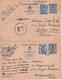 1944/1945 - BELGIQUE - 6 CARTES ENTIERS Dont PUBLIBEL (GARAGE AUTOMOBILE) CENSURES De VERVIERS => BOULOGNE SUR SEINE - Guerra 40 – 45 (Cartas & Documentos)