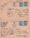 1944/1945 - BELGIQUE - 6 CARTES ENTIERS Dont PUBLIBEL (GARAGE AUTOMOBILE) CENSURES De VERVIERS => BOULOGNE SUR SEINE - Guerre 40-45 (Lettres & Documents)