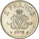 Monnaie, Monaco, Rainier III, 2 Francs, 1979, TTB, Nickel, Gadoury:MC151, KM:157 - 1960-2001 Nouveaux Francs