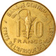 Monnaie, West African States, 10 Francs, 1987, TTB, Aluminum-Bronze, KM:10 - Elfenbeinküste