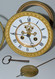 Delcampe - MOUVEMENT REGULATEUR SQUELETTE XIXe NIII AVEC SON BALANCIER SA CLE Pour Pendule Ancienne Collection - Horloges