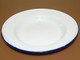 Delcampe - ASSIETTE CREUSE METAL EMAILLE émail Blanc Déco TABLE CUISINE RETRO Vitrine Collection Déco Ancienne - Other & Unclassified