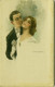 MONESTIER SIGNED 1910s POSTCARD - COUPLE - 807-3 (BG1911) - Monestier, C.