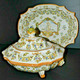 Delcampe - ANCIENNE SOUPIERE LEGUMIER TRIPODE & SON PLAT CERAMIQUE PORCELAINE MOUSTIERS COLLECTION Déco  Vitrine - Moustiers (FRA)