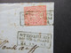 AD NDP Um 1869 Nr.16 EF Stempel Ra3 Stromberg Reg. Bez. Koblenz Briefstück / Teil Eines Beleges!! - Lettres & Documents