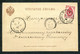 4185 Russia SIBERIA RAILWAY TPO №187 Ob'-Krasnoyarsk 1900 Card To Minusinsk Yeniseisk Gub. From Moscow Pmk - Cartas & Documentos