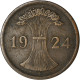 Monnaie, Allemagne, République De Weimar, 2 Rentenpfennig, 1924, Berlin, TTB - 2 Rentenpfennig & 2 Reichspfennig