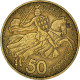 Monnaie, Monaco, Rainier III, 50 Francs, Cinquante, 1950, TTB, Aluminum-Bronze - 1949-1956 Anciens Francs