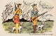 CPSM  Sport Chasse Chasseuse Chasse à Tir Chien Dog Orage Nuage Crevé Humour Illustrateur BONNOTTE N° 783   2 Scans - Bonnotte