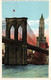 New York City - Brooklyn Bridge And Woolworth Building - Post Card Not Circulated - Brooklyn